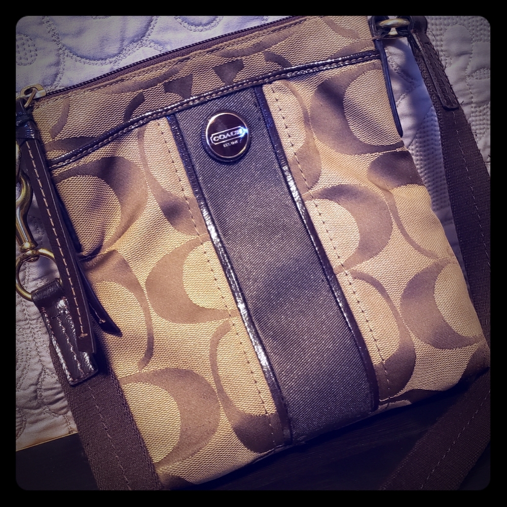 Coach cross body purse